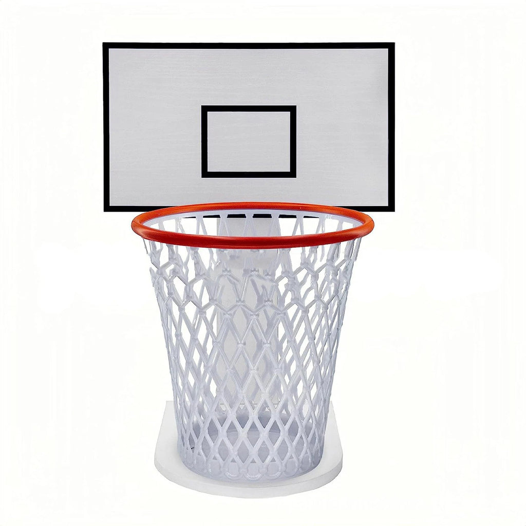 Wall-Mount Basketball Hoop Trash Can Storage Rack – Fun Gift