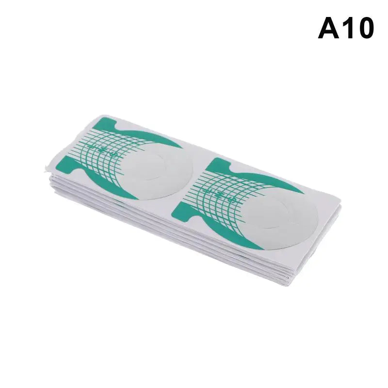 100Pcs Gel Nail Extension Builder Forms – French Nail Art Molds