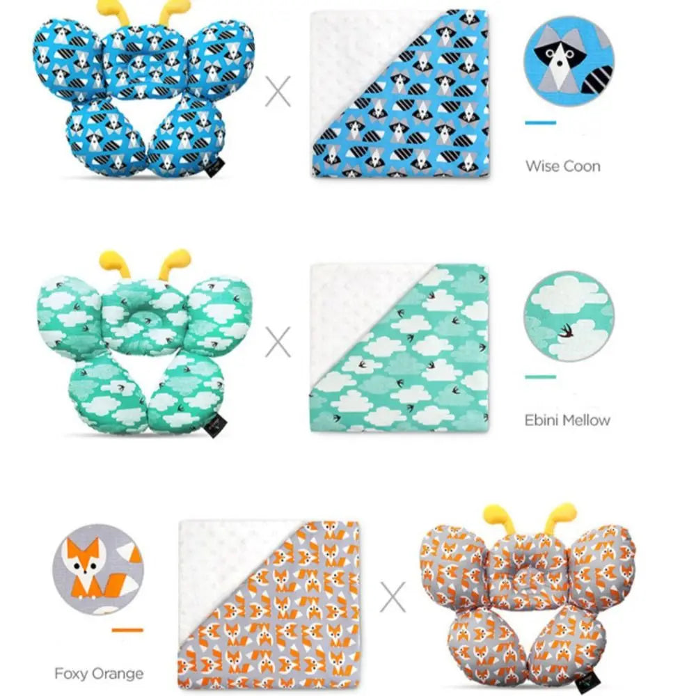 Soft Baby Neck Pillow – Memory Foam Infant Car Seat Headrest