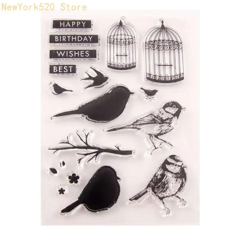 Bird Cage Silicone Clear Stamp – DIY Scrapbooking & Cards