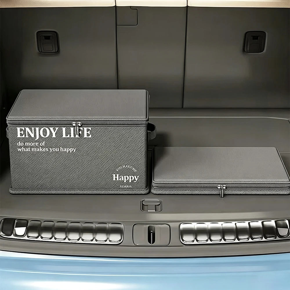 Foldable Large Capacity Clothes Storage Box with Lid | Hard Shell
