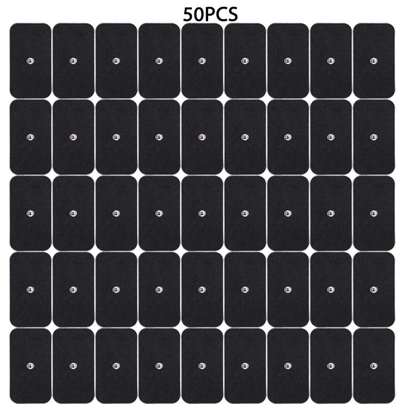 TENS Electrode Pads 30/50/100PCS – Reusable Conductive Gel EMS