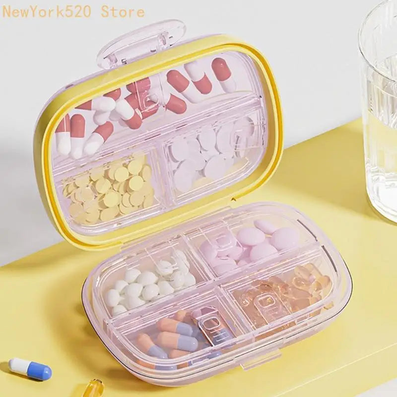 7-Compartment Weekly Pill Organizer – Dustproof Portable Box