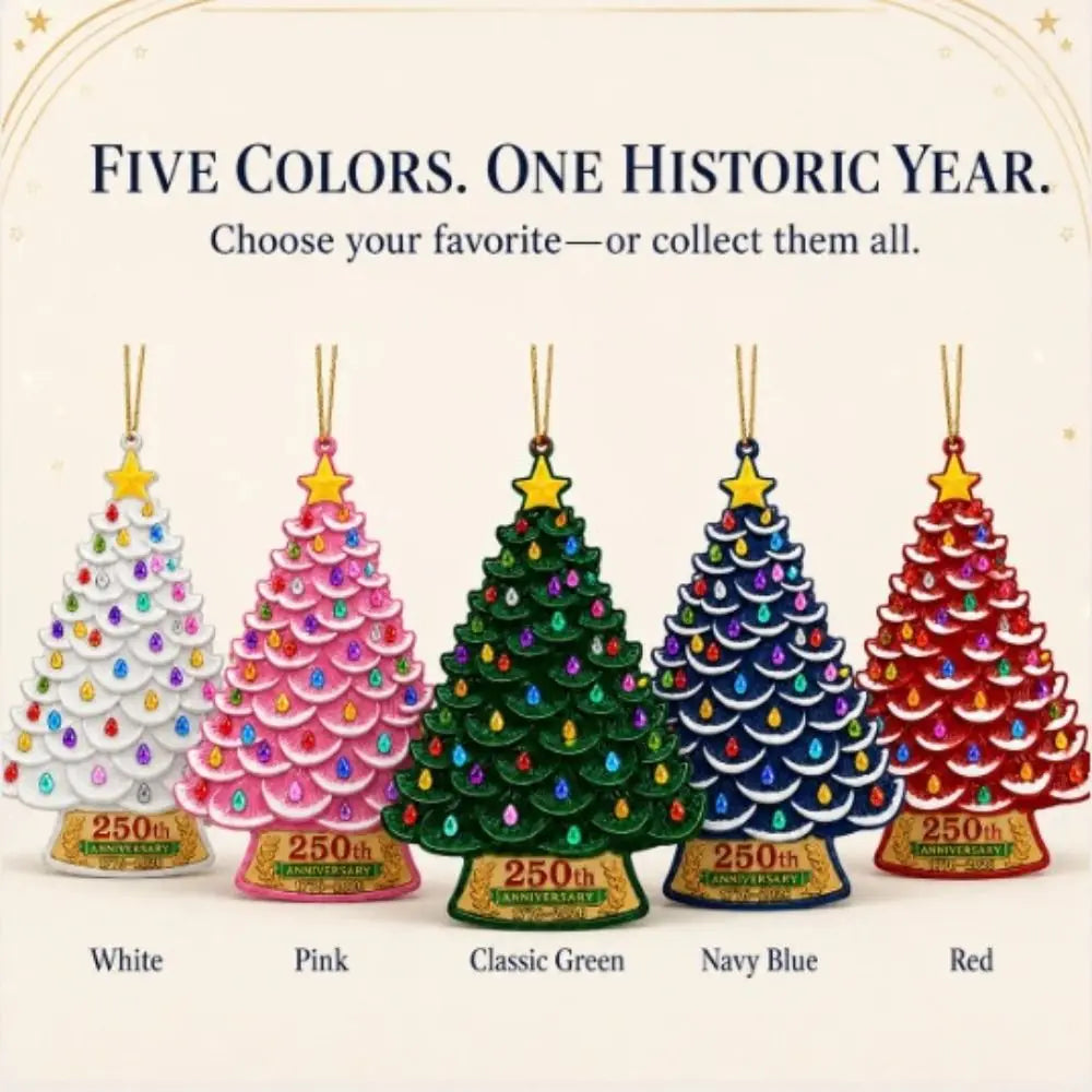 2D Flat Acrylic Christmas Tree Ornaments – Outdoor Rated