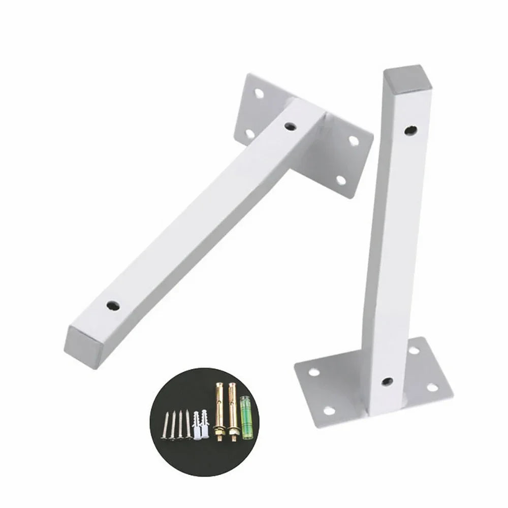 2PCS Heavy-Duty Square Tube Angle Bracket Wall Shelf Support