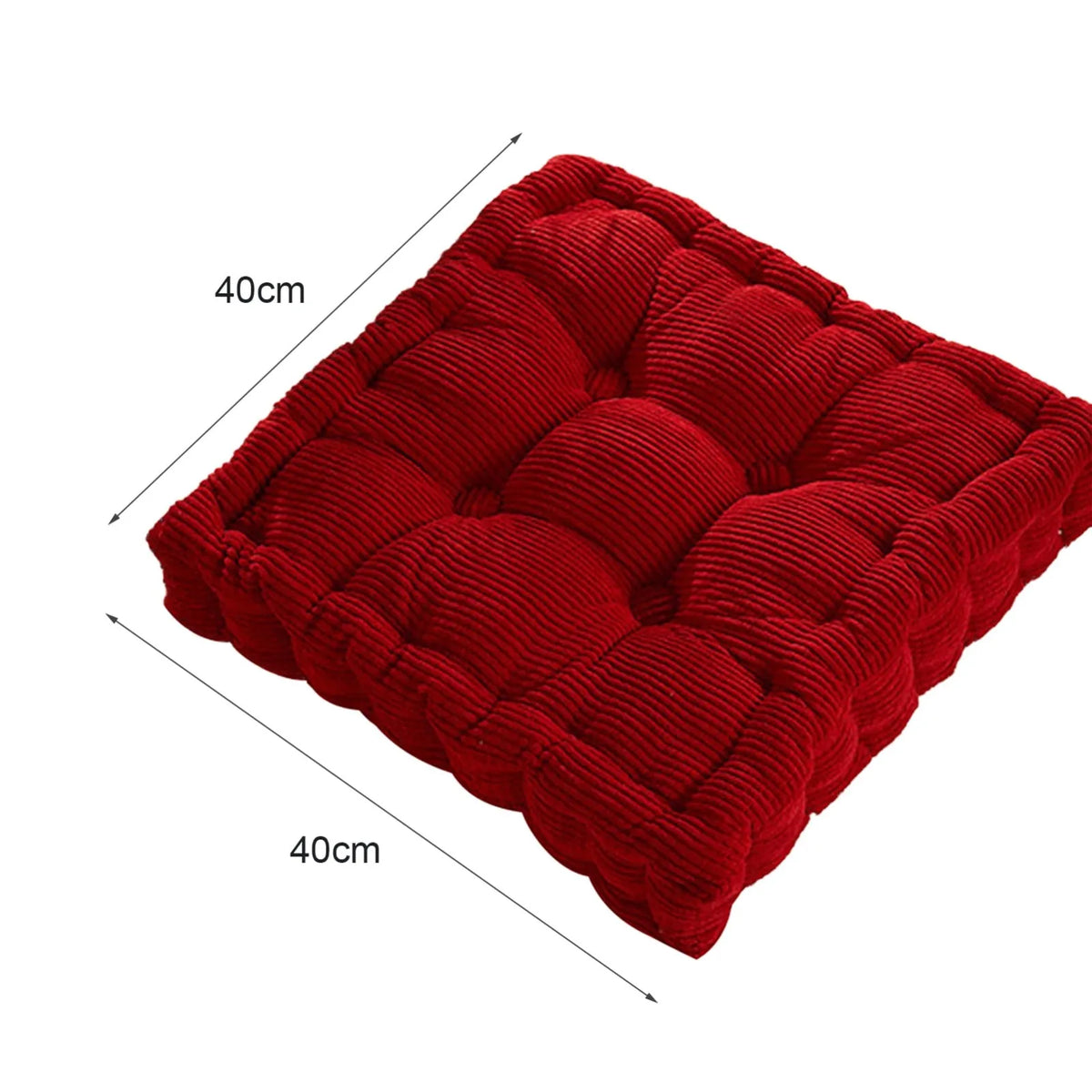 Square Tatami Seat Cushion Corncob Cotton Floor Mat 40x40cm