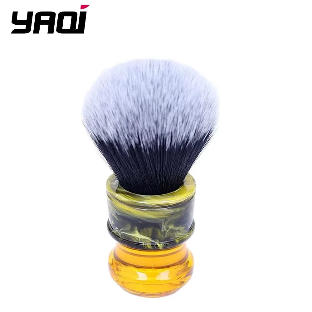 Yaqi 24mm Tuxedo Synthetic Wet Shave Brush – Resin Handle