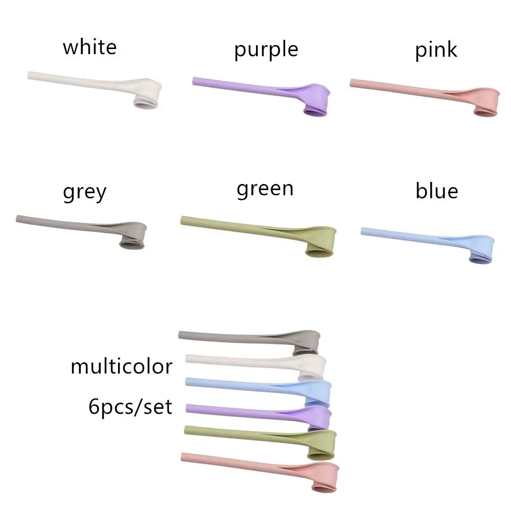 Reusable Silicone Snap Straws – Openable & Easy to Clean