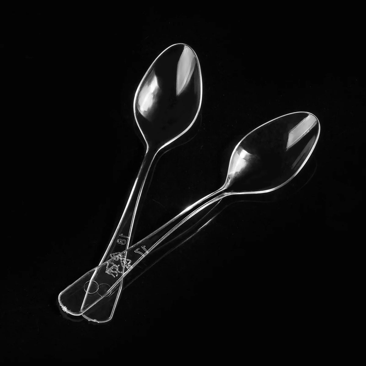 50-Piece Plastic Dessert Cups Set with Spoons & Lids