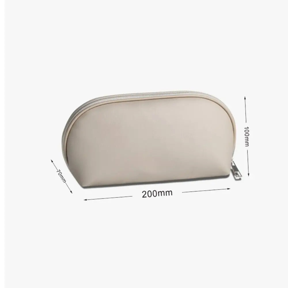 PU Leather Cosmetic Bag Large Capacity Travel Makeup Pouch