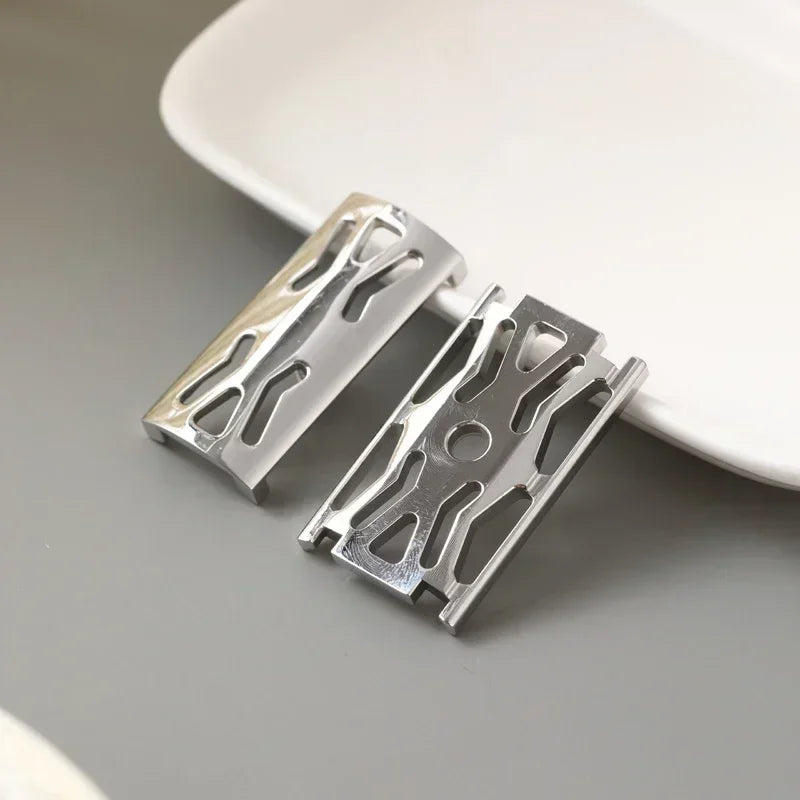 YAQI Hollowed Sentinel Safety Razor Head – 316 Stainless Steel