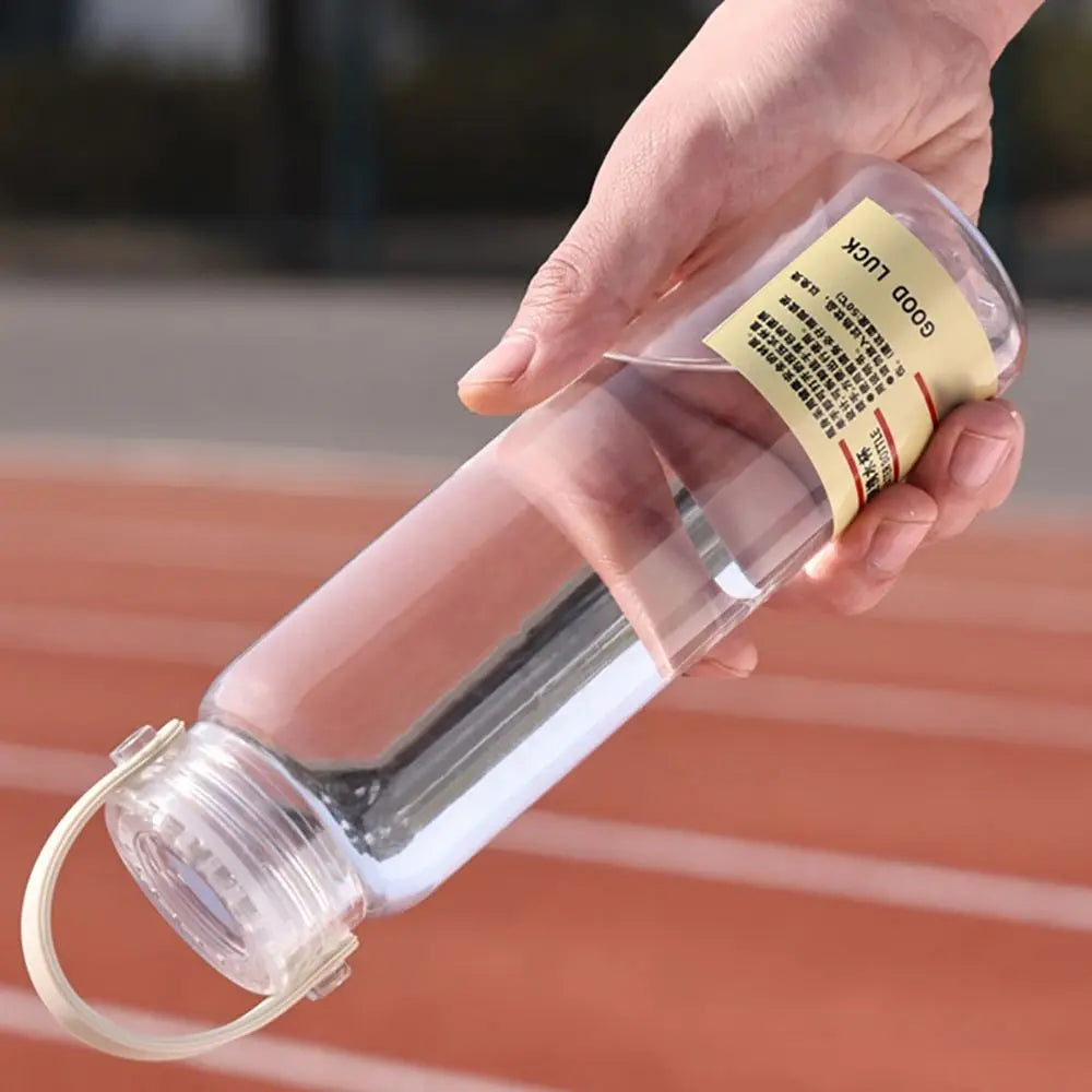Transparent Plastic Water Cup 400ml / 1L – Portable Sports Bottle