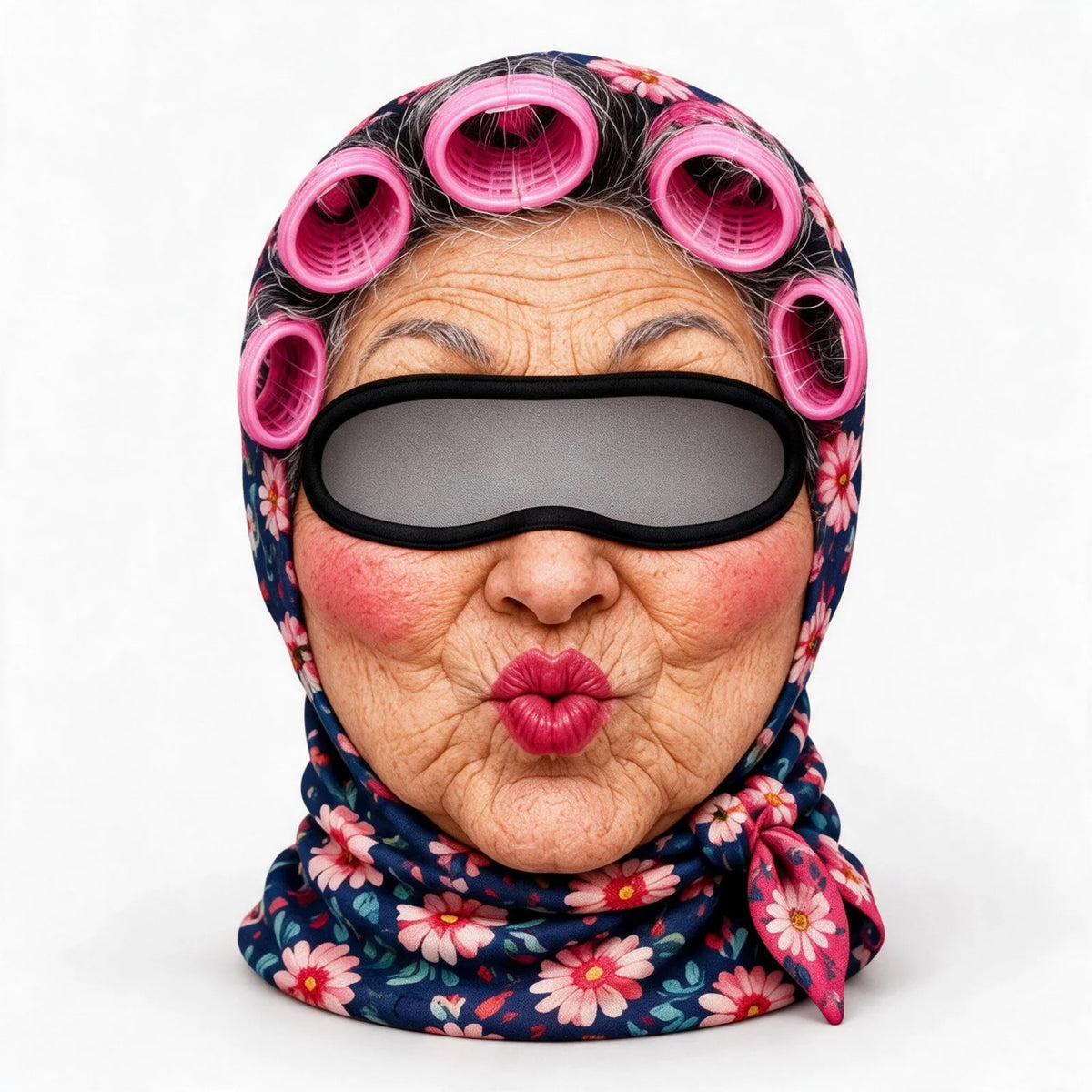 Funny Grandma Balaclava 3D Printed Full Face Ski Mask Women