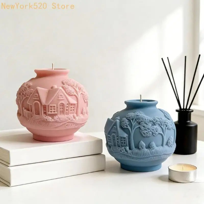 Silicone Tree Cabin Mold – Handmade Soap & DIY Crafts