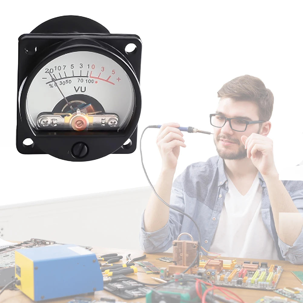 500μA Panel VU Meter Warm Backlight – Audio Level Amp Meter
