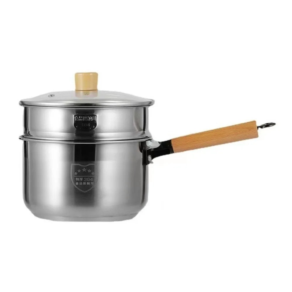 Stainless Steel 2-Layer Mini Steamer Pot 16/18cm with Lid