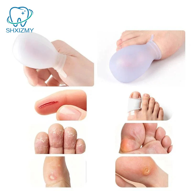 Waterproof Silicone Finger & Toe Nail Covers – Reusable Sleeves