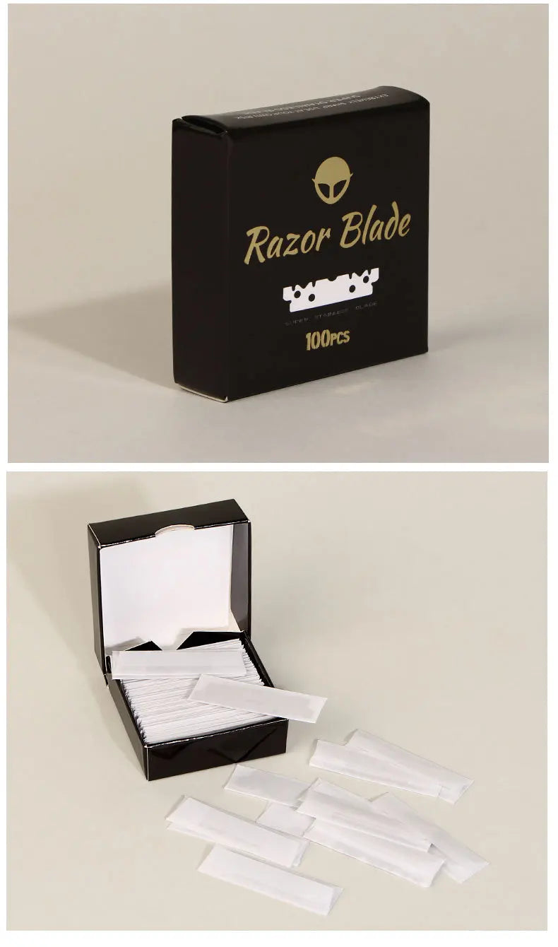 Single-Sided Stainless Steel Razor Blades 30/50/100 Pcs