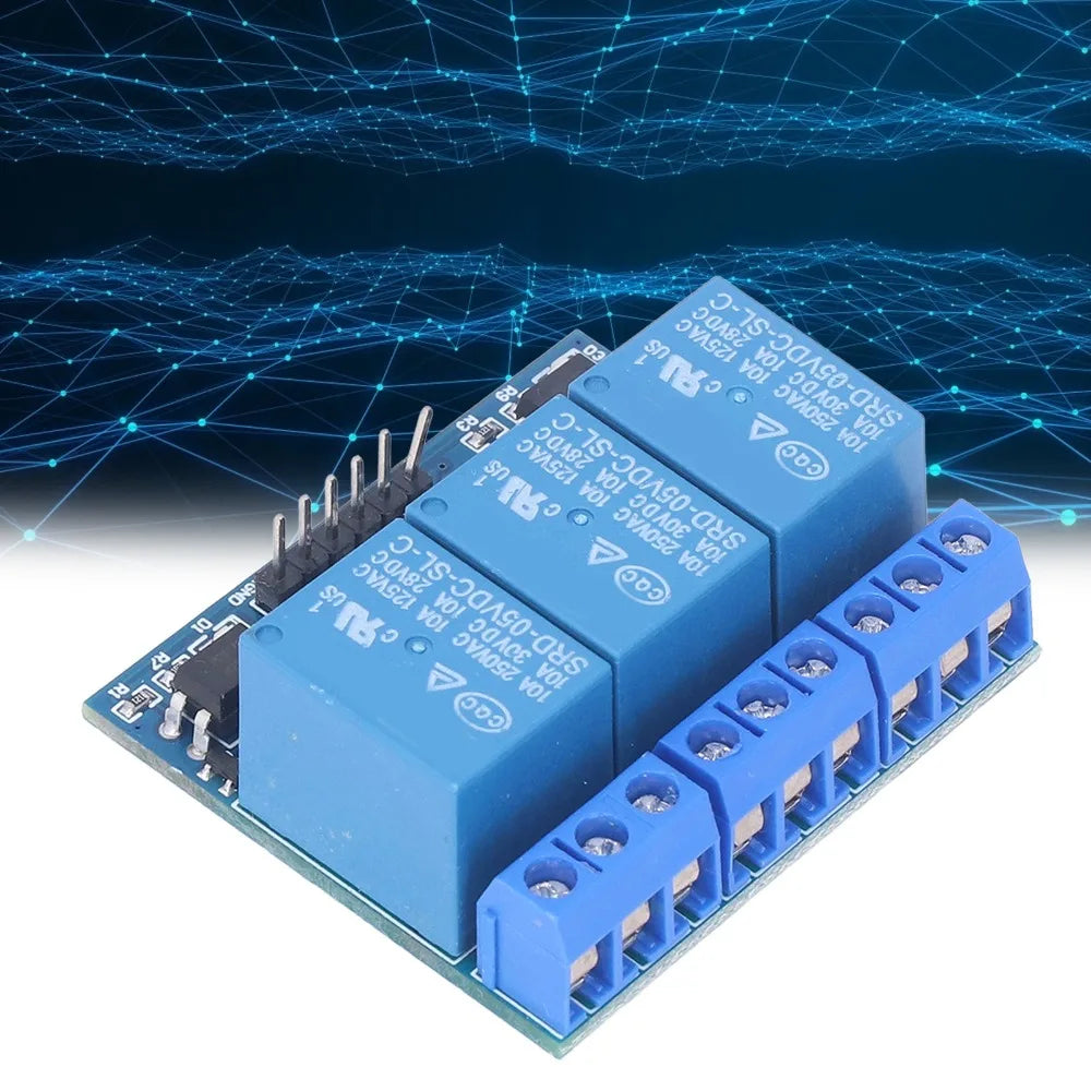3 Channel Relay Module – Optocoupler Isolated High/Low Trigger
