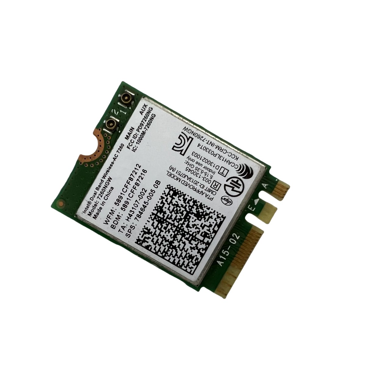 WiFi Antenna Cable & 7260AC Card for Lenovo ThinkCentre M720Q M920Q