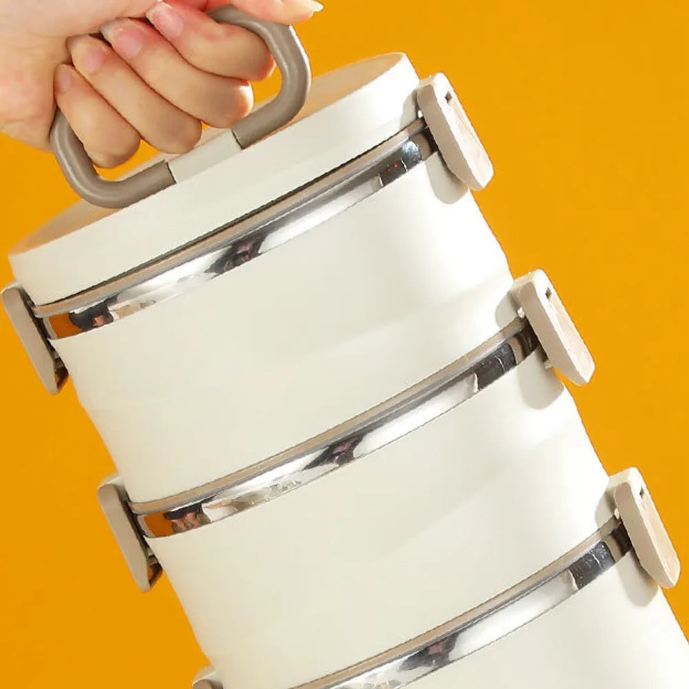 4-Tier 304 Stainless Steel Stackable Lunch Box 3300ml