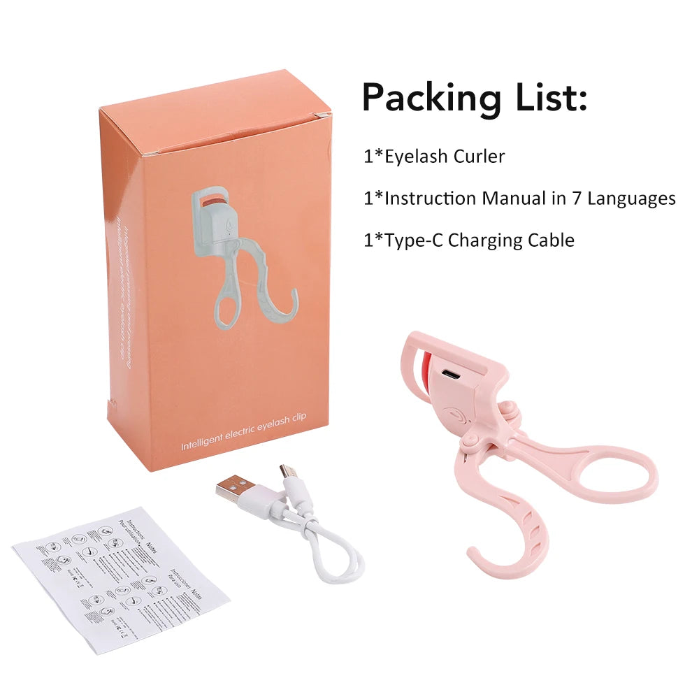 Moajaza Heated Electric Eyelash Curler – USB-C Rechargeable