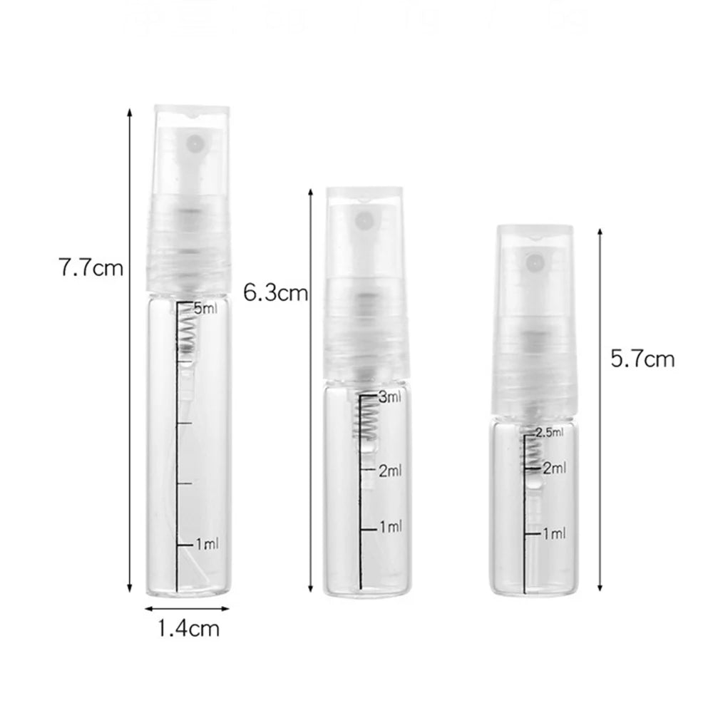 10-Pack Refillable Glass Spray Bottles – Travel Makeup & Perfume