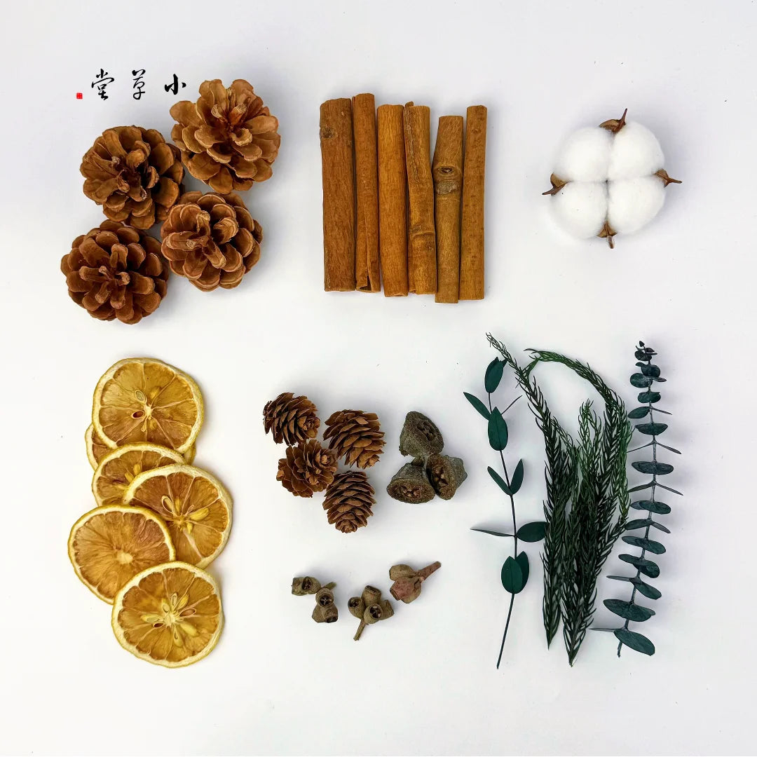 Dried Flowers, Fruits & Pine Cones DIY Natural Décor Kit