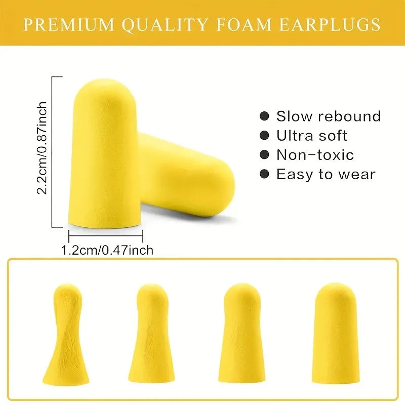 VIBE Sleep Earplugs Noise Reduction – 24 or 60 Pack