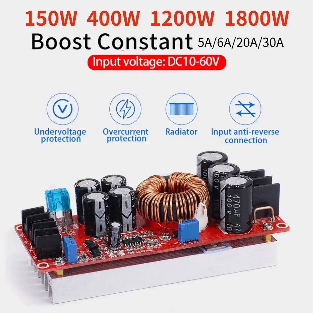 DC-DC Boost Converter Step-Up Power Module 150W–1200W
