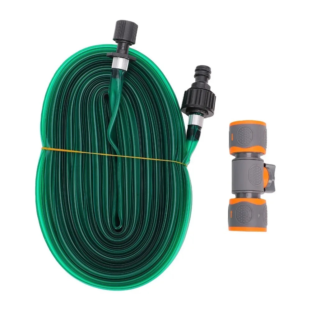15M Flexible PVC Garden Hose with Dual Quick Connect Fitting