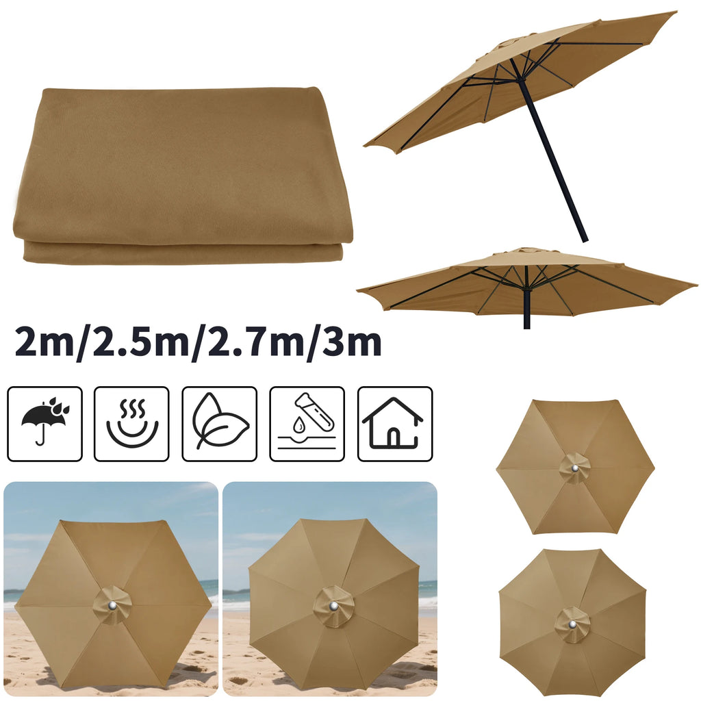 UV & Water Resistant Patio Umbrella Replacement Canopy Cover