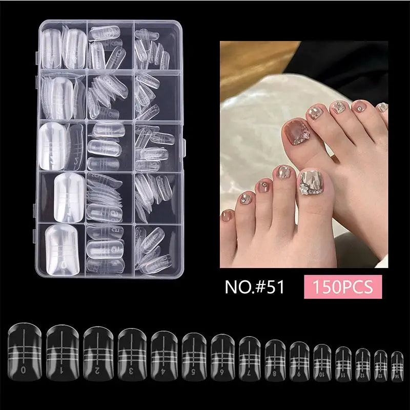 Dual System Nail Extension Forms – 70/140/150 Pcs False Tips