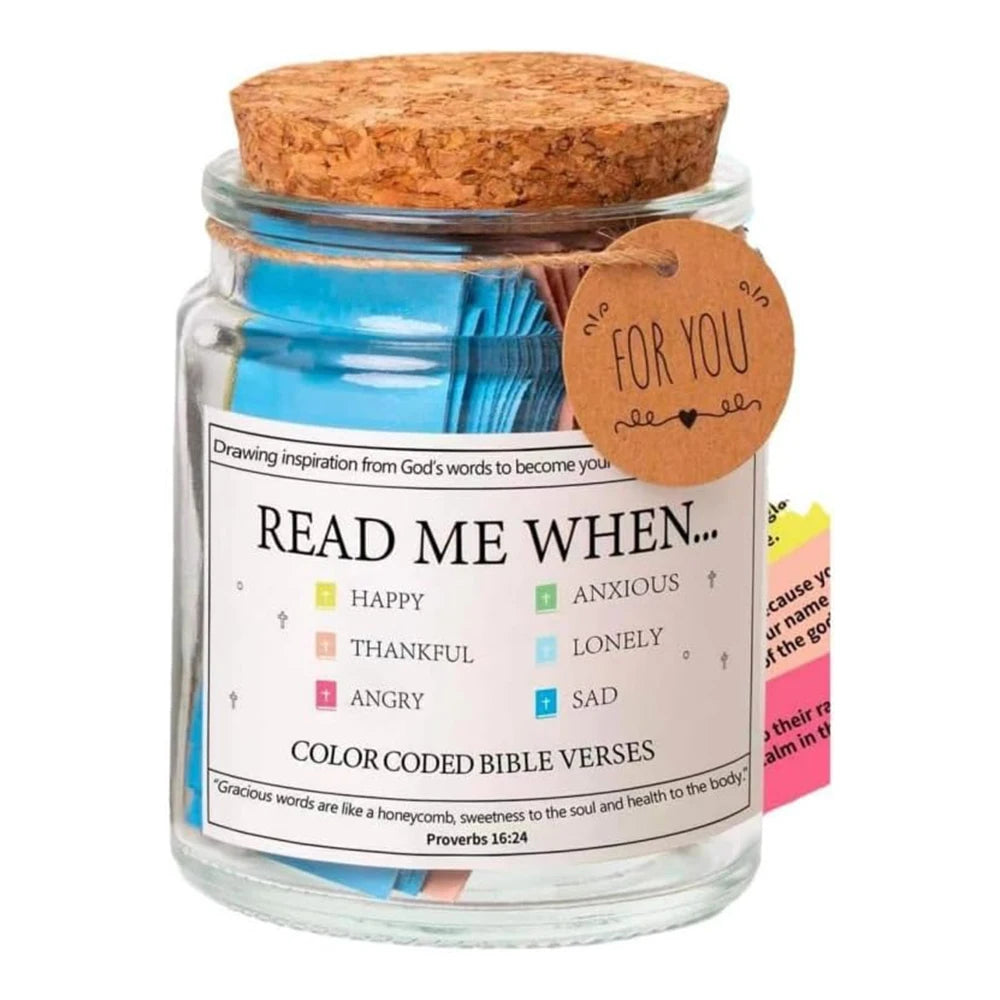 Bible Verse Jar – 90 Scripture Prayer Cards | Christian Gift