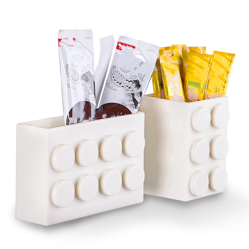 2-Pack Magnetic Storage Box Fridge Door Organizer – Punch-Free