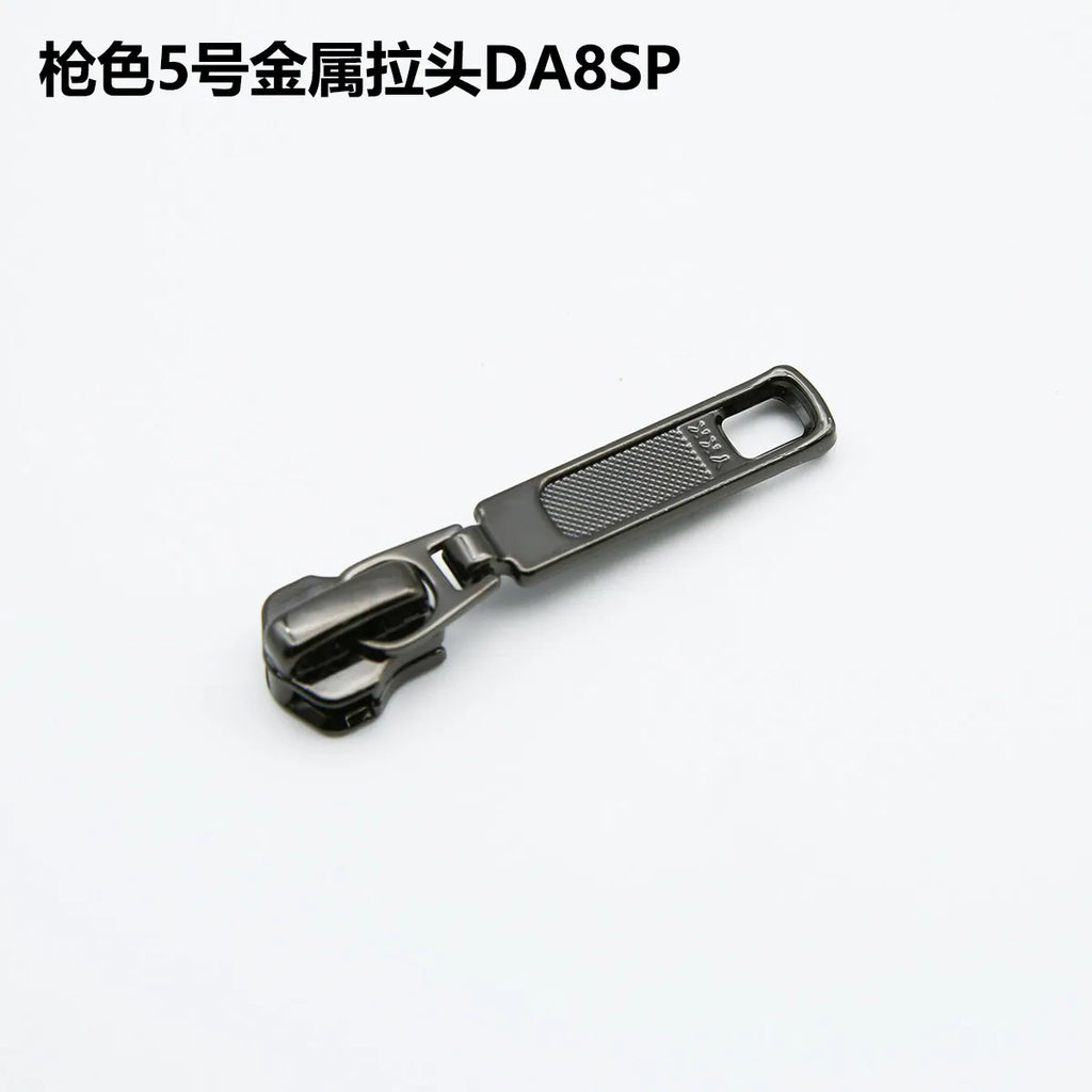 15 Pcs YKK No.5 Metal Zipper Sliders Self-Locking Long Pull Tab