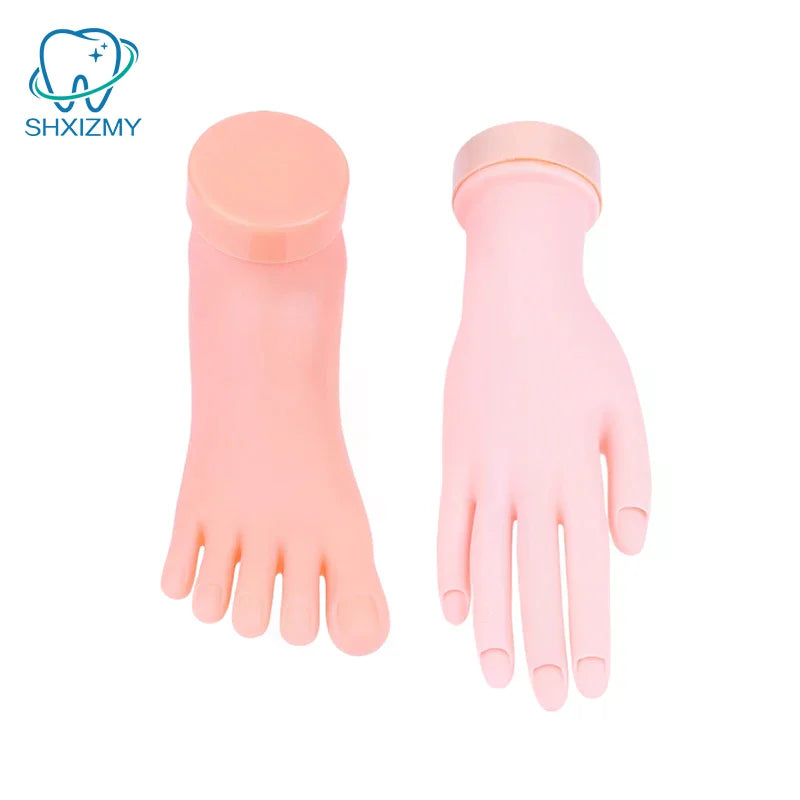 Silicone Nail Art Practice Hand & Foot Mannequin Model