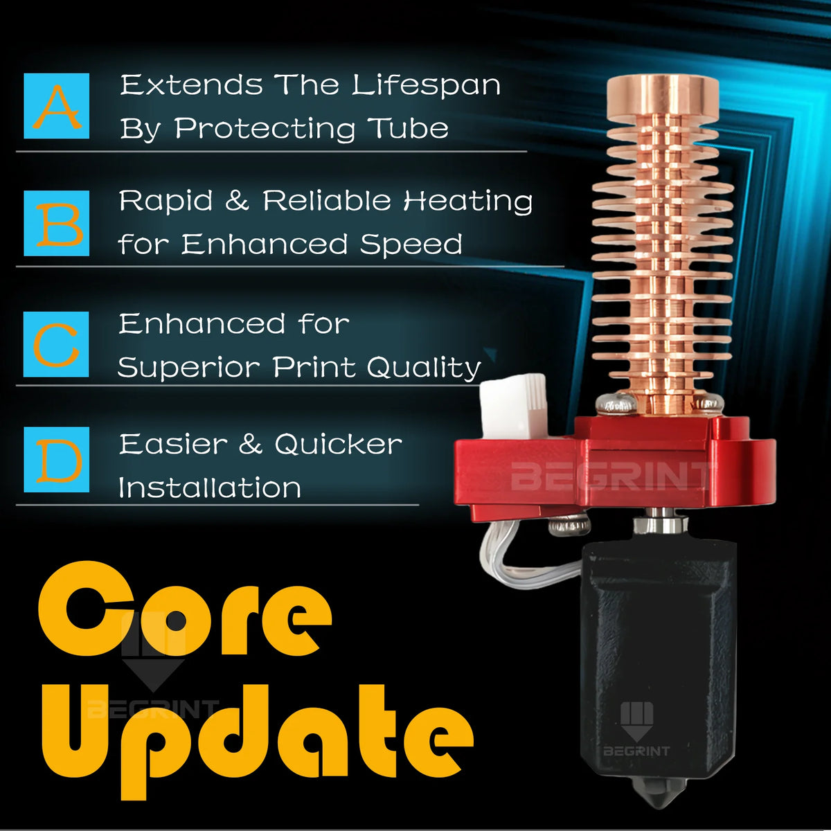 Flashforge Adventurer 5M/5M Pro Hotend Kit – Hardened Nozzle