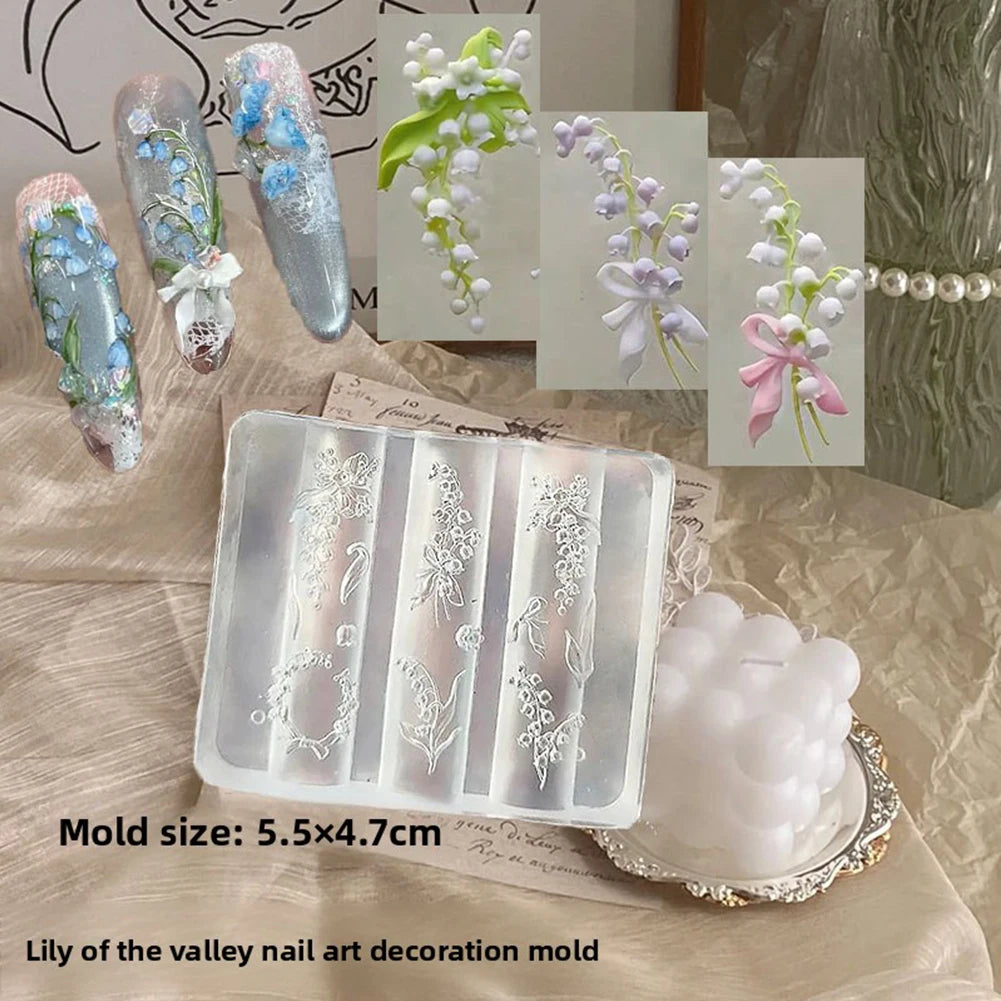 3D Seashell Flower Nail Art Silicone Mold – UV Resin & Gel