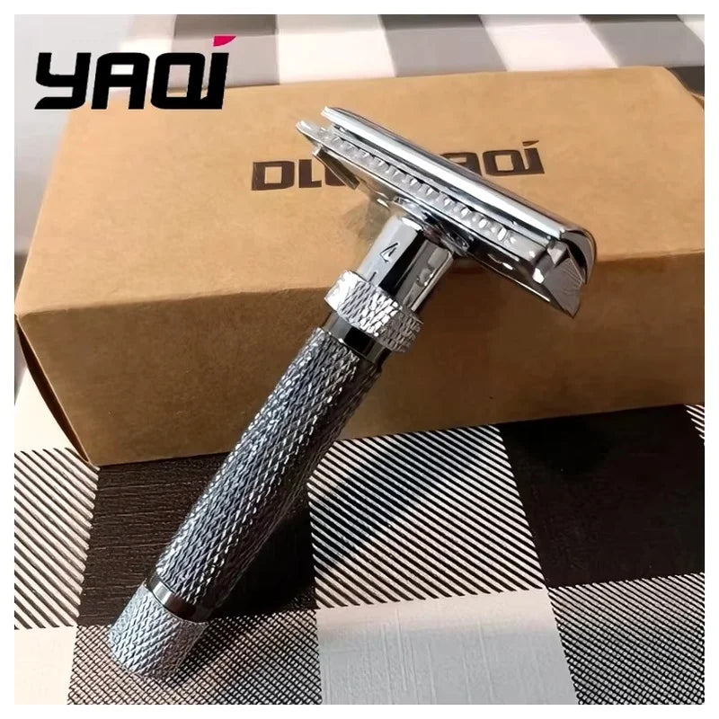 YAQI The Final Cut Adjustable Safety Razor – Chrome & Gunmetal