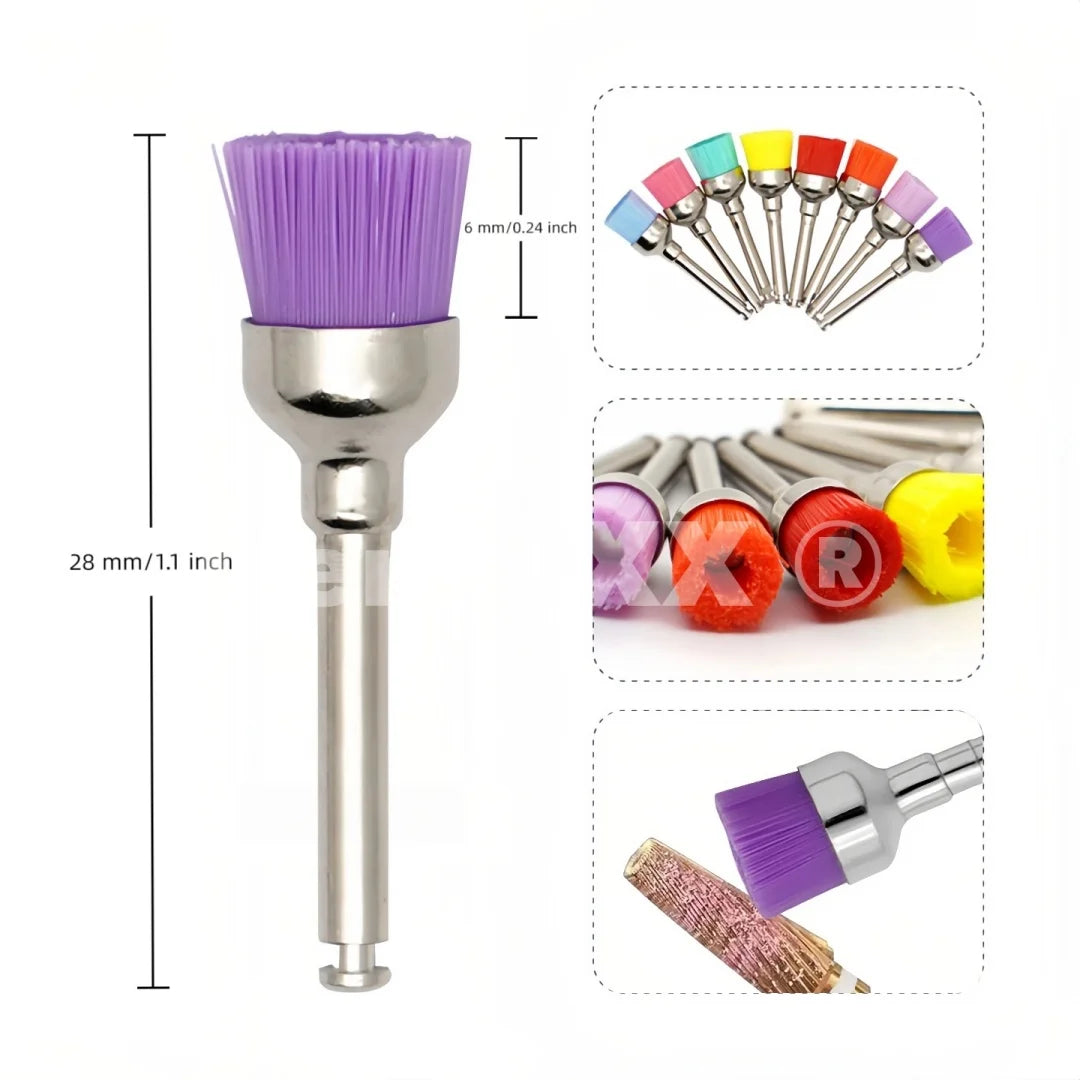 Colorful Nylon Bowl Polishing Brushes – RA Shank Nail Art