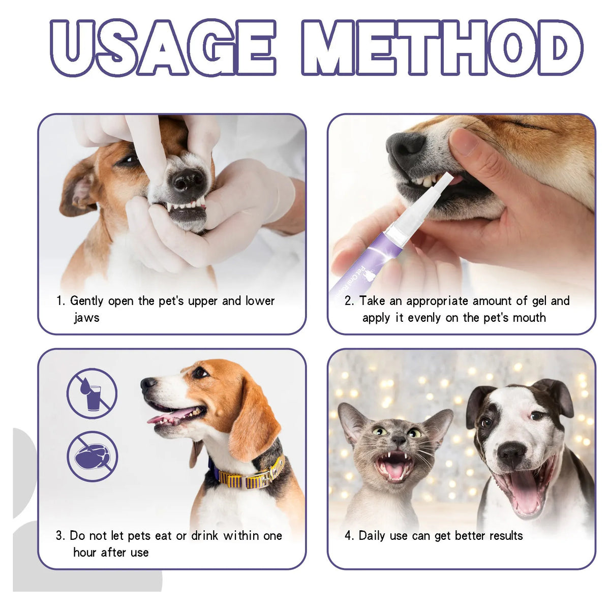 Pet Oral Care Gel – Teeth Whitening, Tartar & Fresh Breath