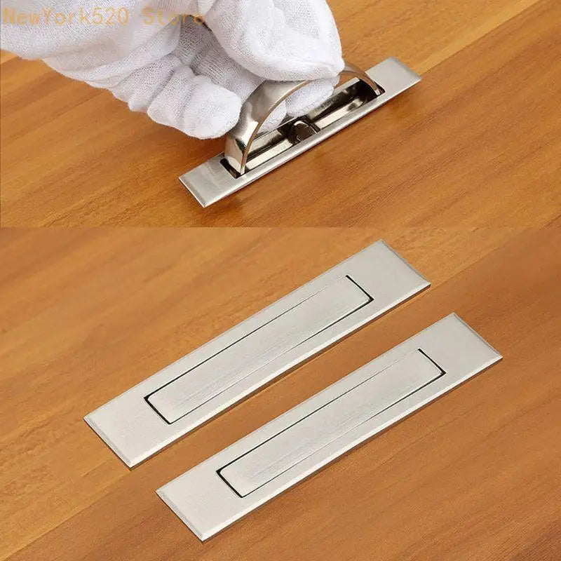 Zinc Alloy Rotatable Invisible Drawer Handle Cabinet Finger Pull