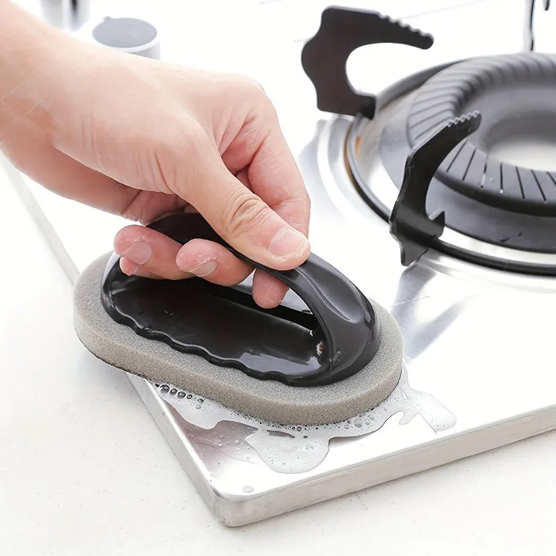 Magic Sponge Brush with Ergonomic Handle – Scratch-Free