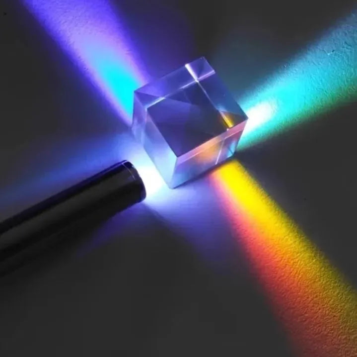 X-Cube Dichroic Crystal Prism – Trichroic Spectrum Glass Cube