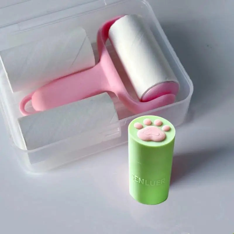 Paw Print Nail Art Stamper & Lint Roller Combo Kit