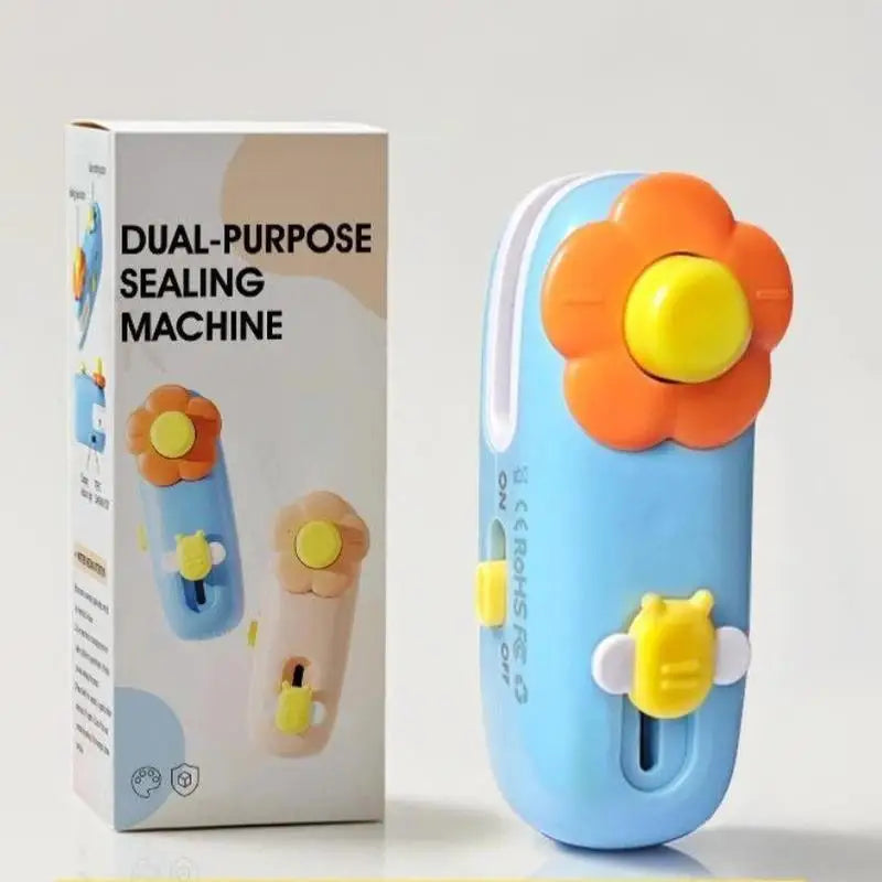 Portable Mini Bag Heat Sealer – Flower & Bee Design