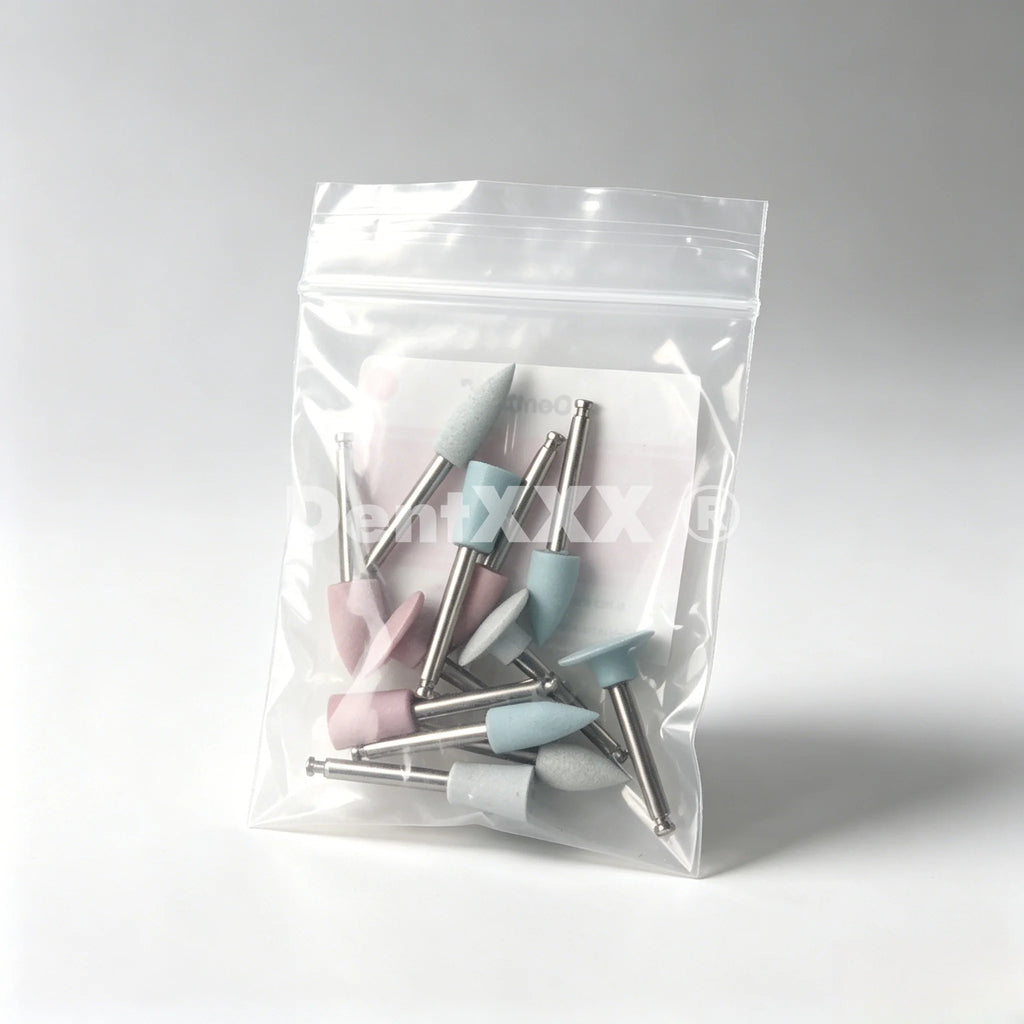 12-Pc Silicone Rubber Polishing Kit – Coarse Medium Fine Heads