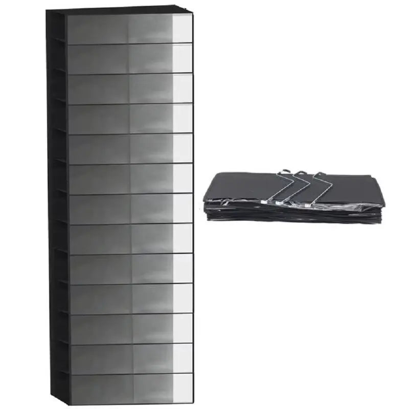 26-Pocket Over The Door Shoe Organizer – Clear Foldable Rack