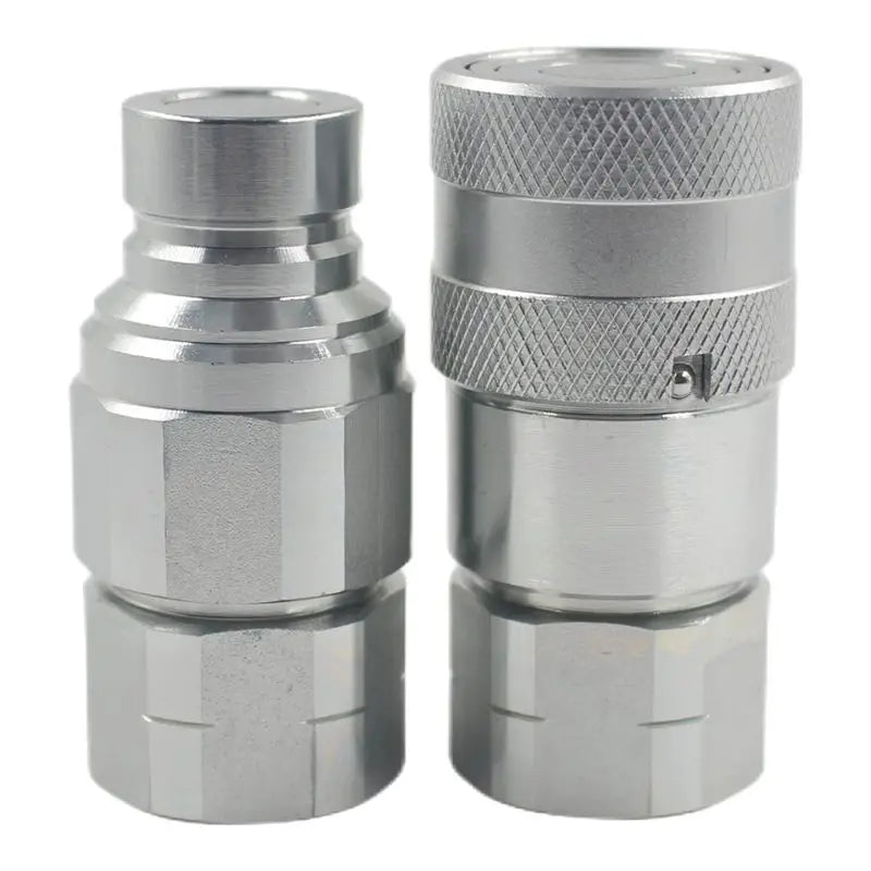 3/4" NPT Skid Steer Flat Face Hydraulic Quick Connect Coupler Set